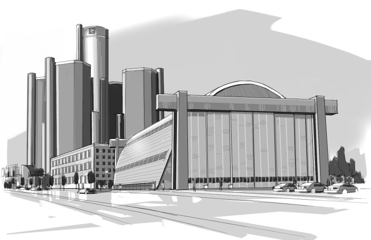 Detroit, Downtown Detroit, Concept, GM