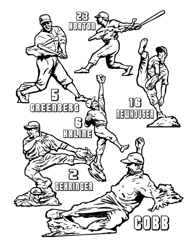 Detroit Tiger, Statues, Hall a fame , baseball