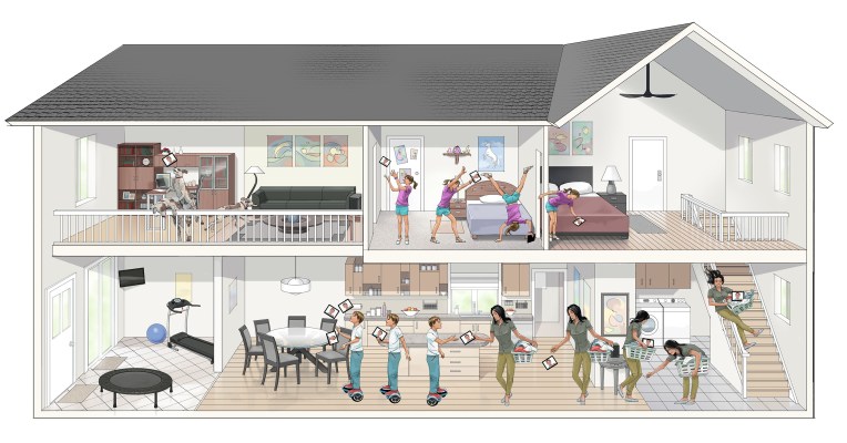 Cox, Animatic, Family, House, Internet, Wifi